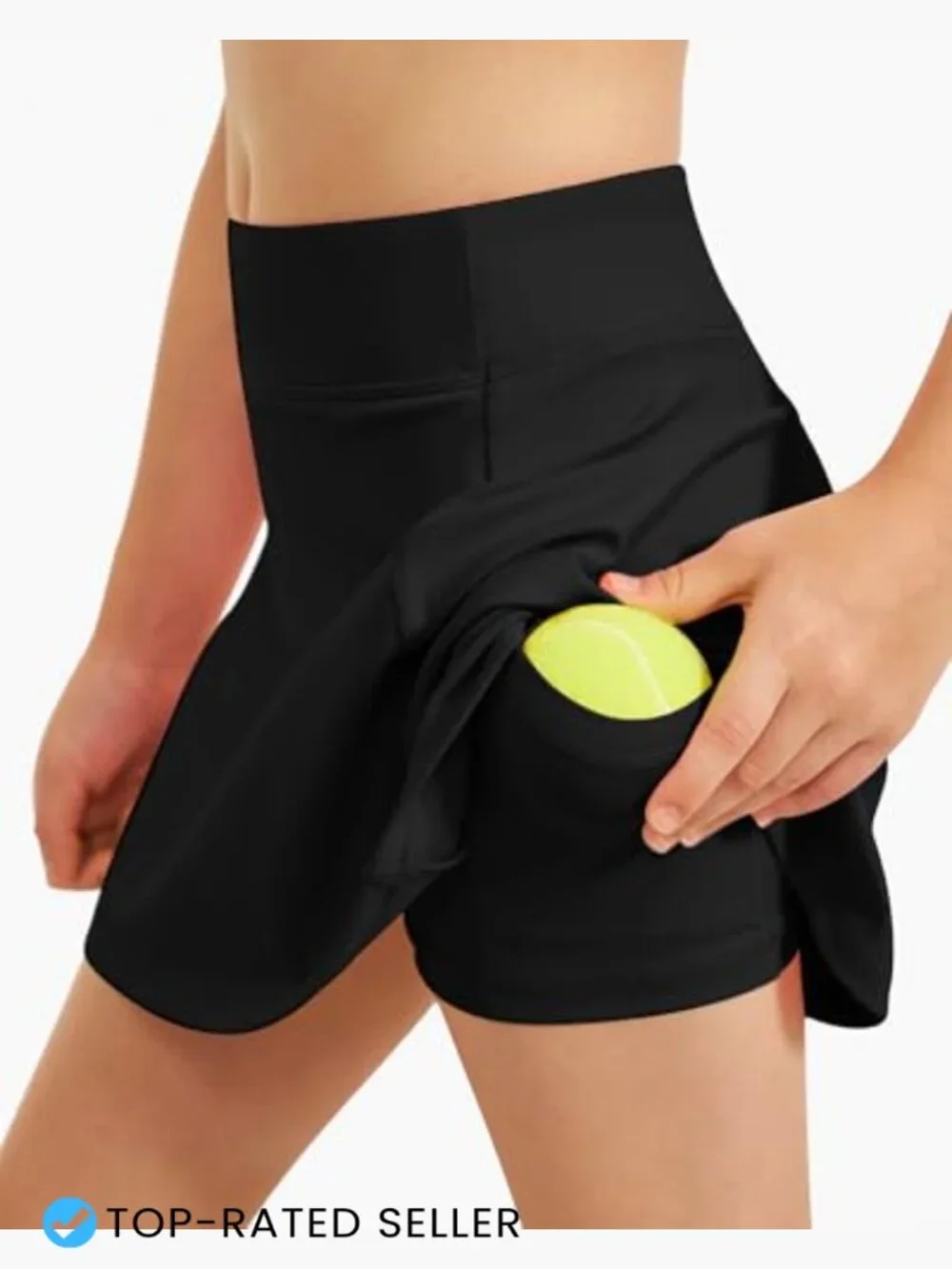 Girls Tennis Skort Athletic Skirt with Pockets High Waisted Sports Golf Running